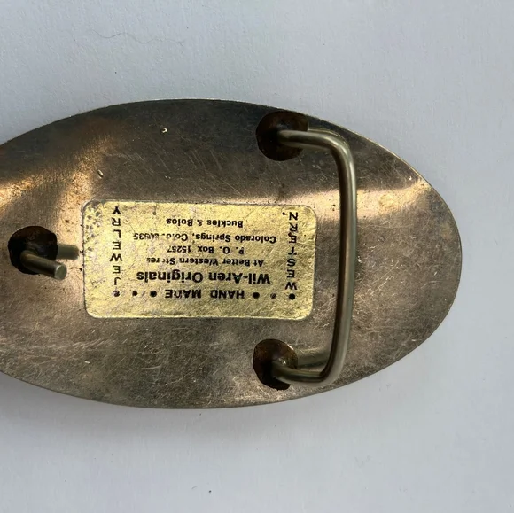 Vintage Wil Aren Handmade Belt Buckle - Picture 6 of 6